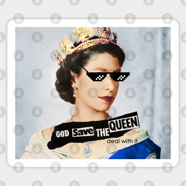 Queen Elizabeth Sticker by valentinahramov